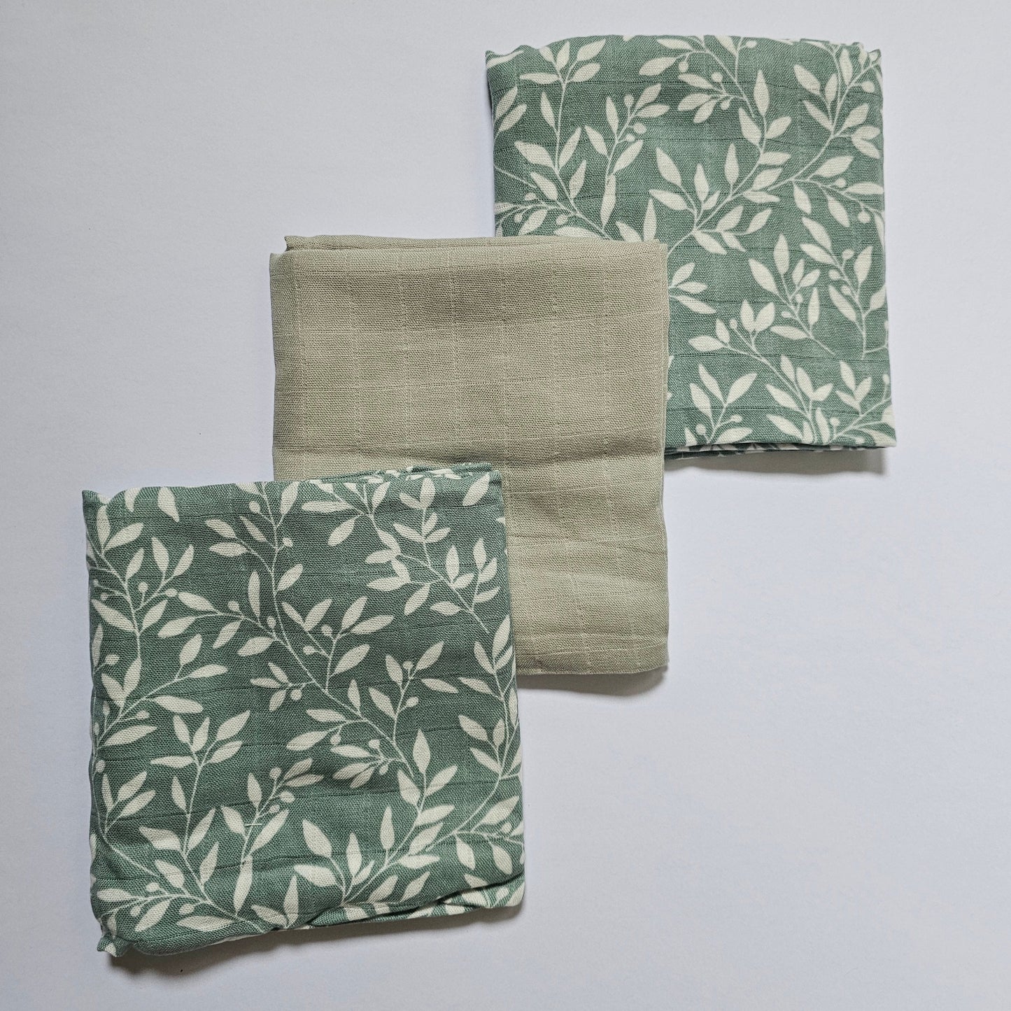 Komplet 3 muslin tetra pleničk (60x60 cm) SIVA