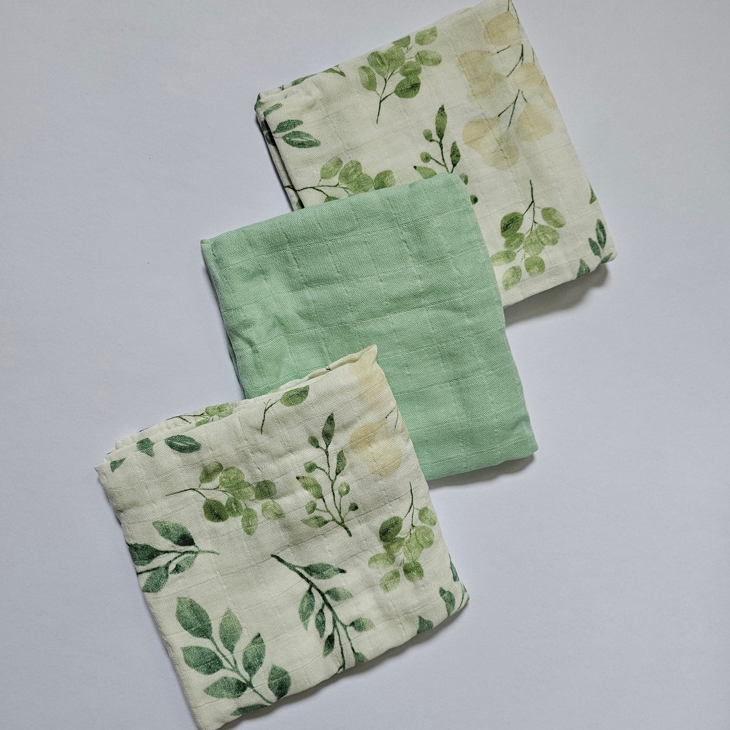 Komplet 3 muslin tetra pleničk (60x60 cm) MINT
