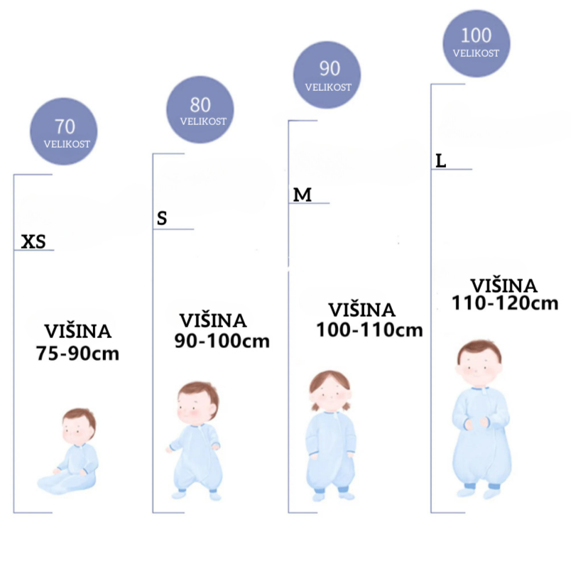 Letna spalna vreča z nogicami SIVA