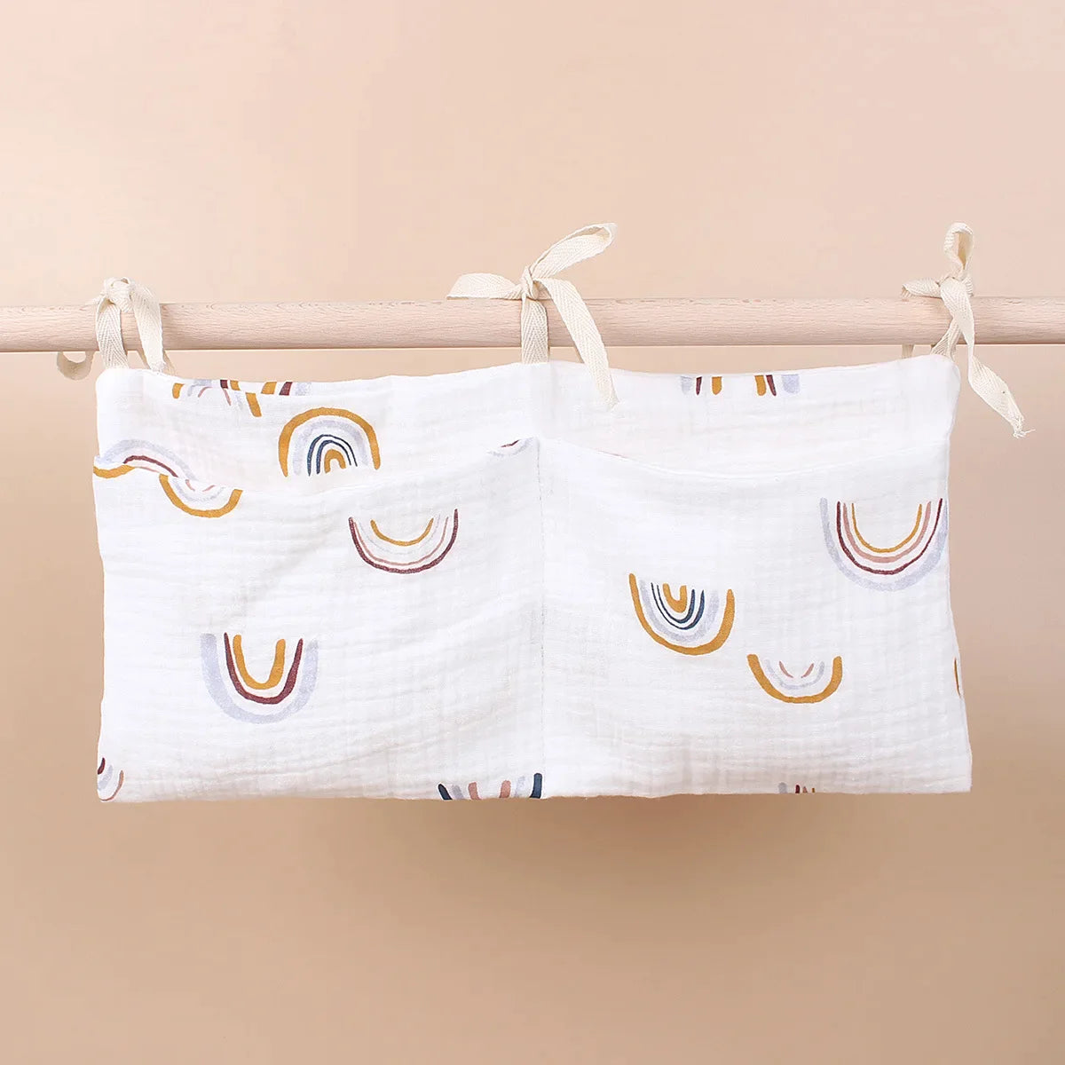 Muslin posteljni organizator BELA