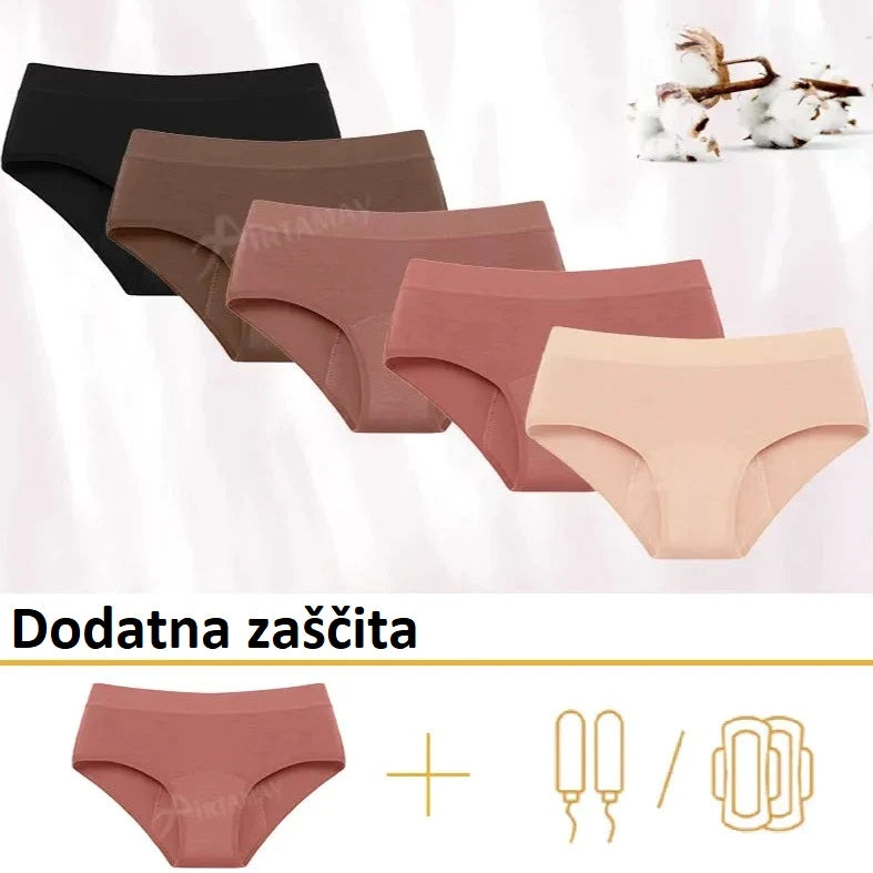 Menstrualne hlačke TEMNO ROZA