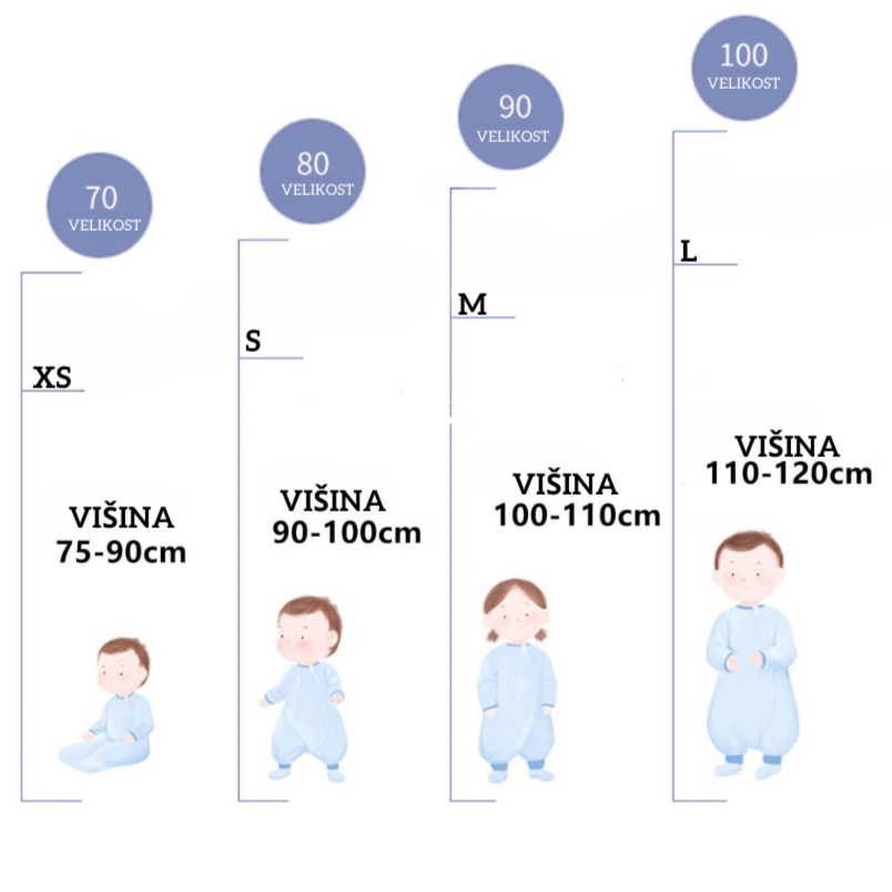 Letna spalna vreča z nogicami ŽIVALI